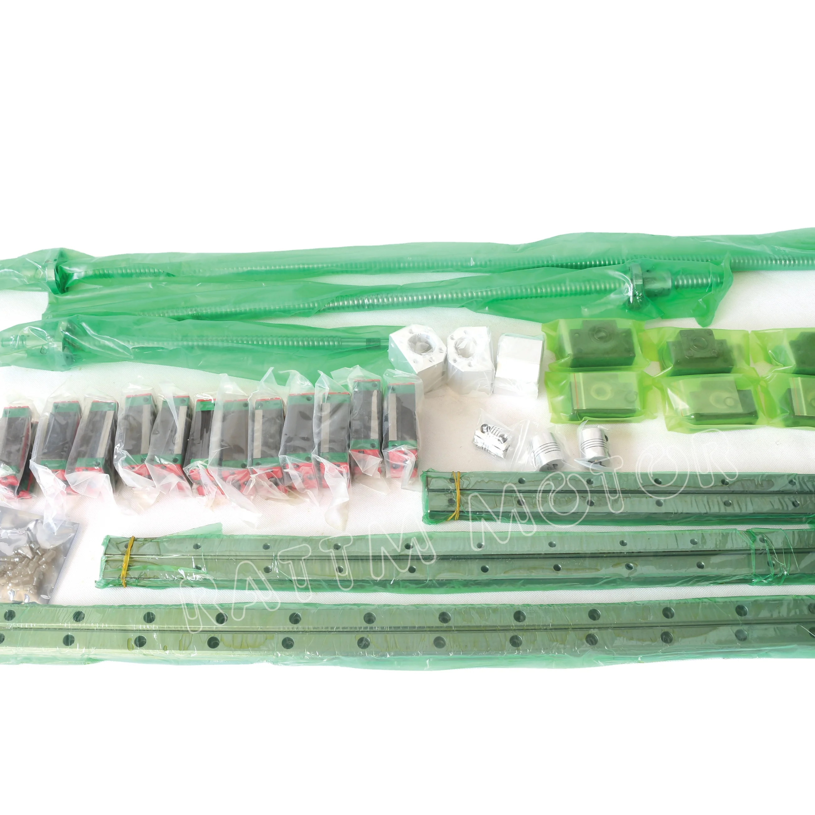 [EU] 20mm HGH20 Square Linear guide rail set 400/1000/1500mm+RM/SFU2005 Ballscrew c7&Nut+BKB15+Coupler+HGH20CA Block CNC Kit