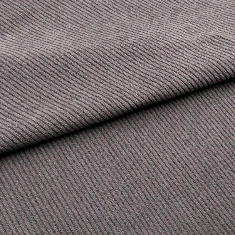 Comfortable pit corduroy fabric polyester spandex 300gsm stretch fabric clothing pants hat sofa home textile fabric price