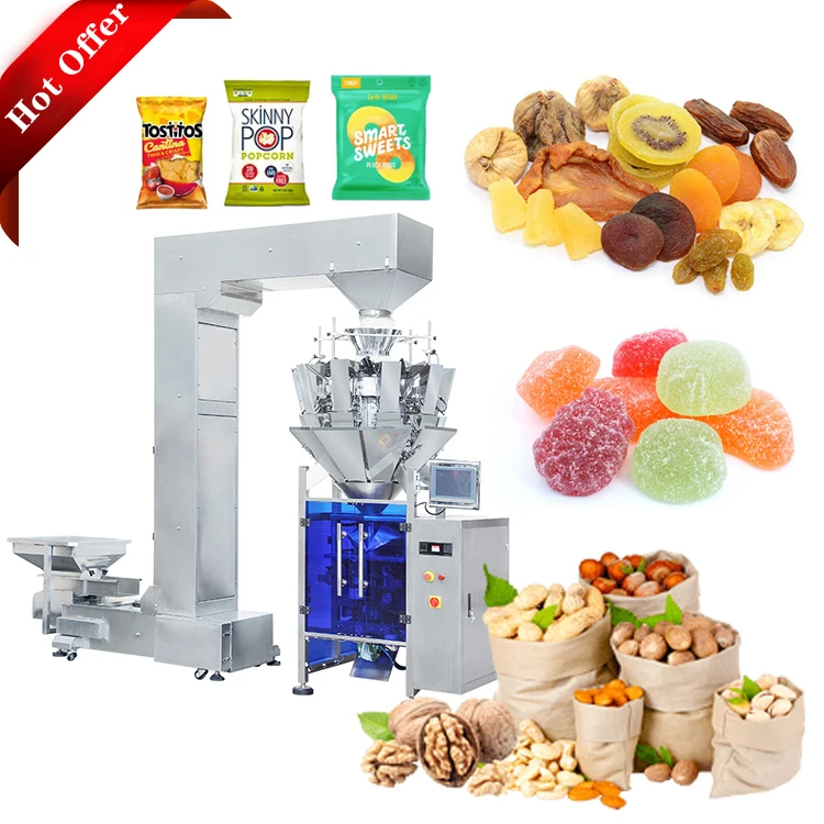 Лидер продаж, вертикальная автоматическая упаковочная машина для миндаля, упаковочная машина для сухофруктов