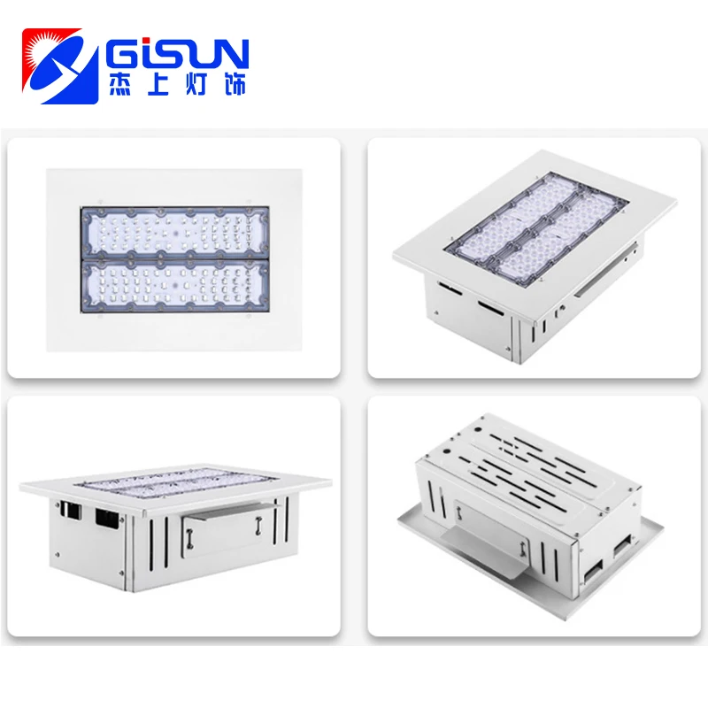 Gisun для окружающей среды в новом дизайне водостойкая LED потолочные встраиваемые АЗС 50 100 150 200 W светодиодное освещение