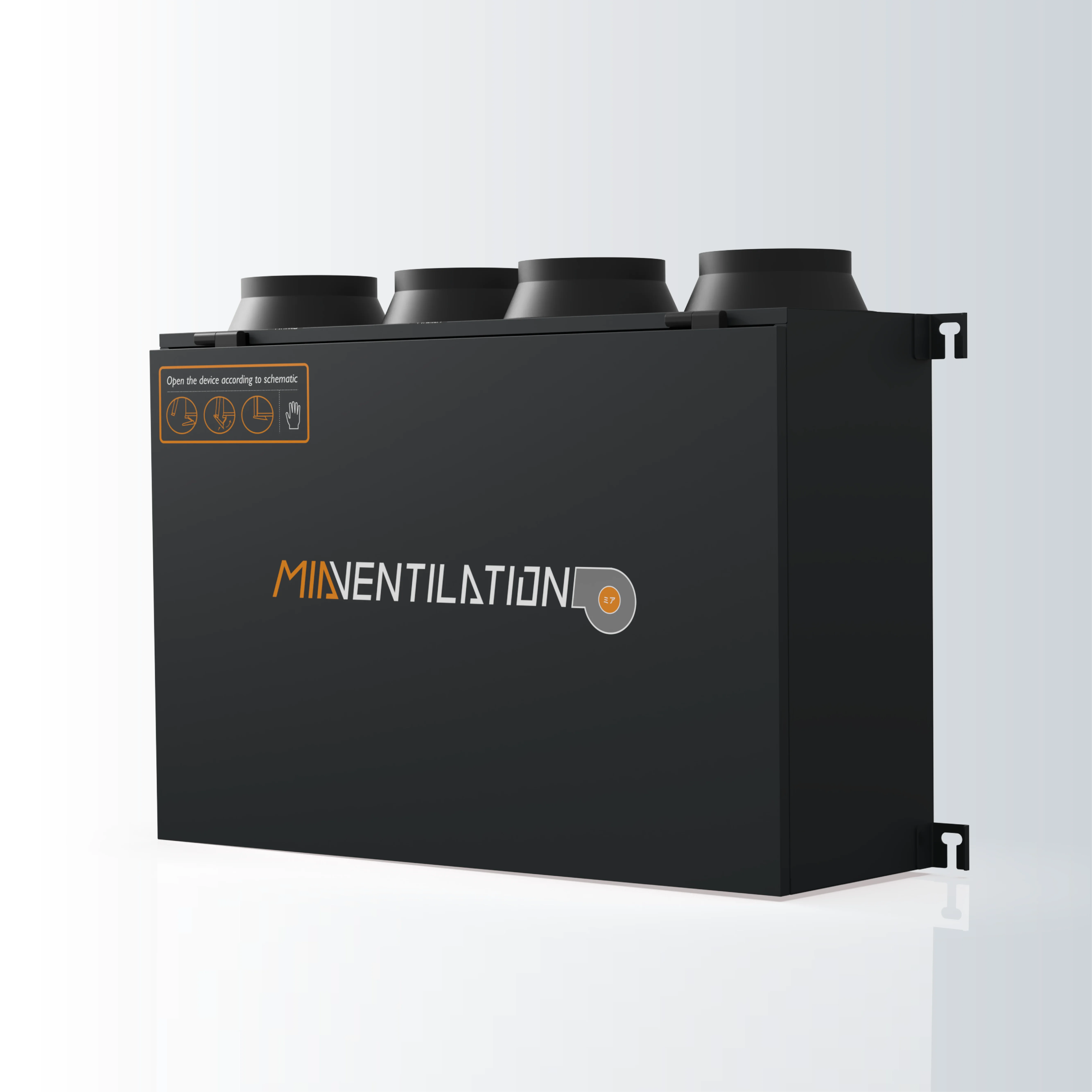 MIA Ceiling Mounted Integrated Air Distribution Box Erv Energy Recovery Ventilation Recuperator Ventilator