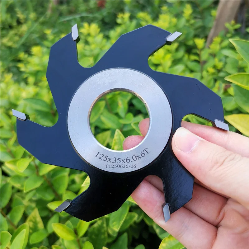 
TCT 125mm 125x35x6.0x6T carbide tipped grooving cutter for wood sloting 