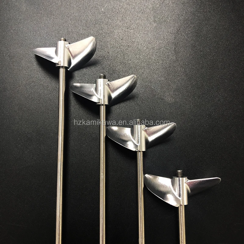 CNC Machining High-speed Ship Model Brushless Two-leaf Semi-immersed Metal Positive and