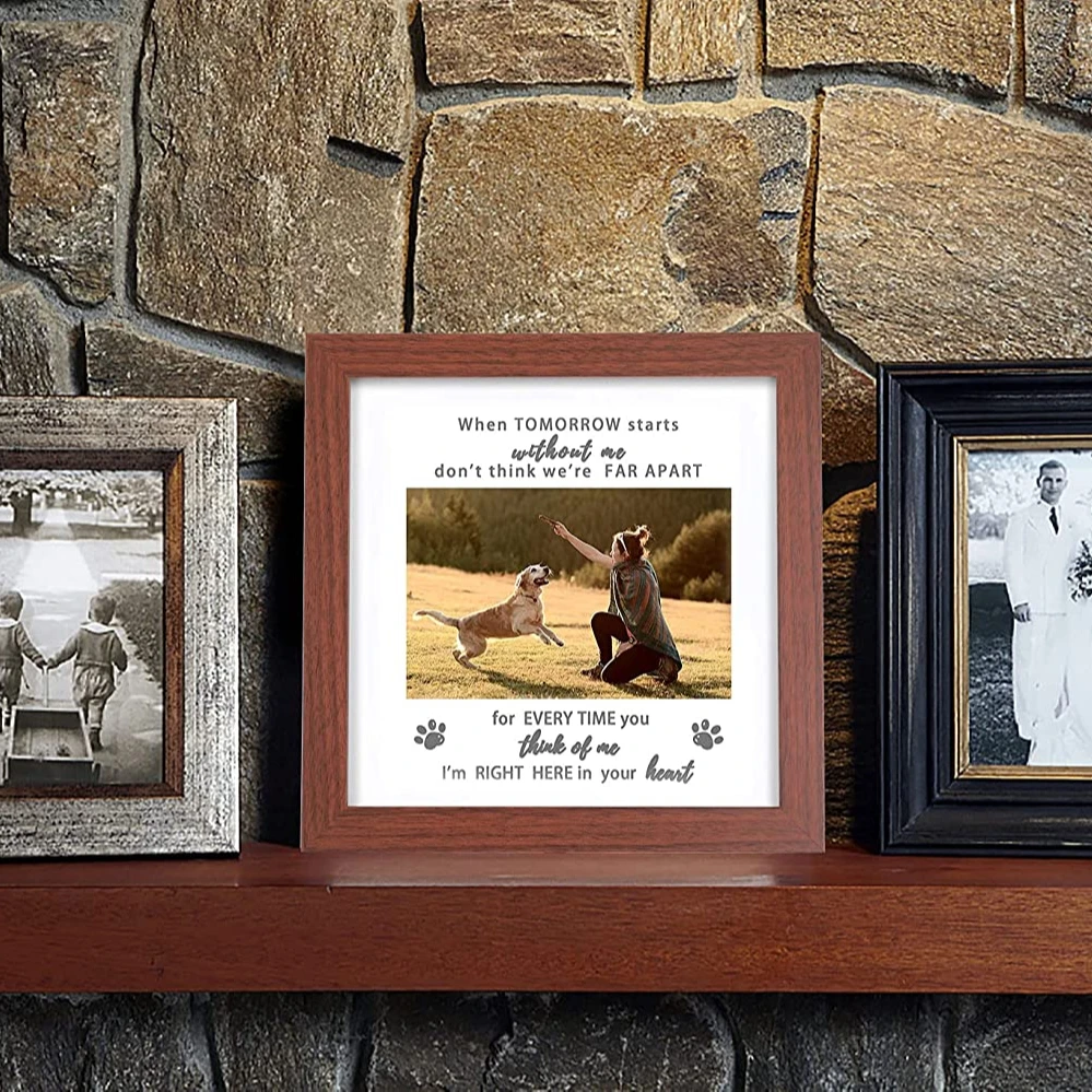 Dog Remembrance pet Memorial Picture Frame for Pet Loss of Gift
