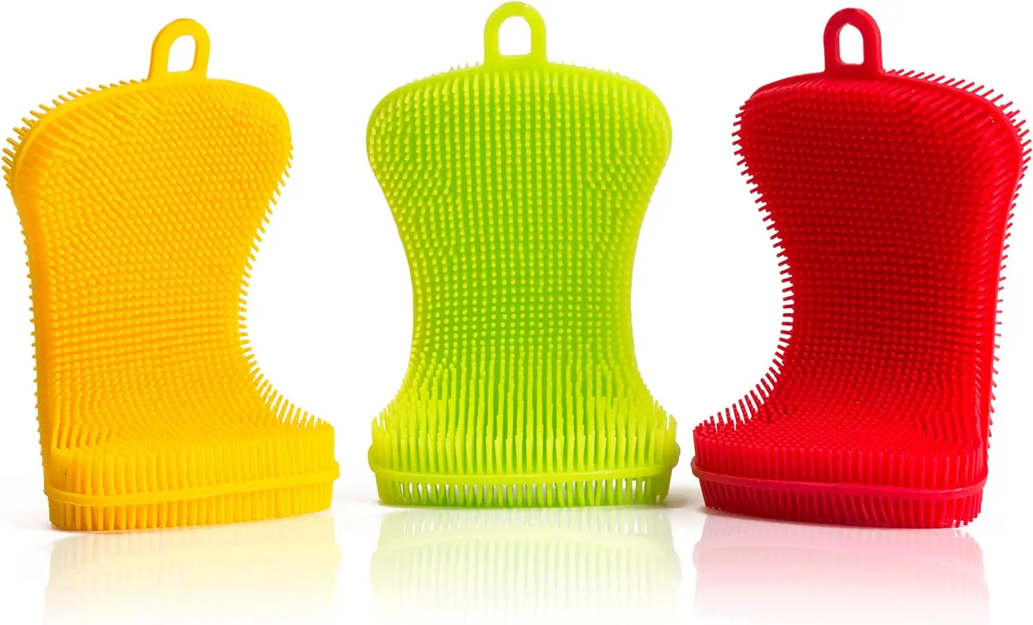 Carcaticz Silicone Sponge Washing Scrubber Reusable Dish Cleaning Brush Double Side Multipurpose Silicone Dish Sponges