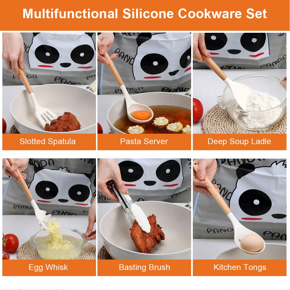 Hot Selling 2023 Kitchen Accessories Tools Gadgets Non Stick Cookware Utensils Set