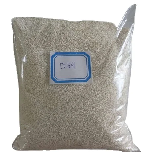 D301 Macroporous weak base anion Exchange Resin can replace resin A100, Amberlite IRA94, Dowex MWA-1/66,Diaion WA30