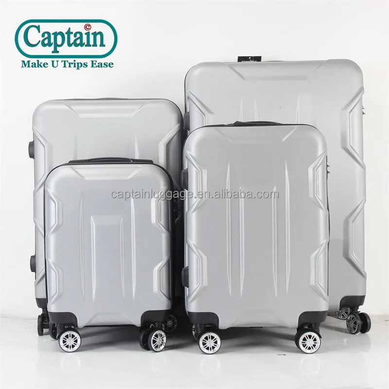 ABS 360 Degree Hard Side Travel Style Suitcases Blue Trolley Luggage Bag Set Carry On Luggage 4pcs set in 16 20 24 28 inch