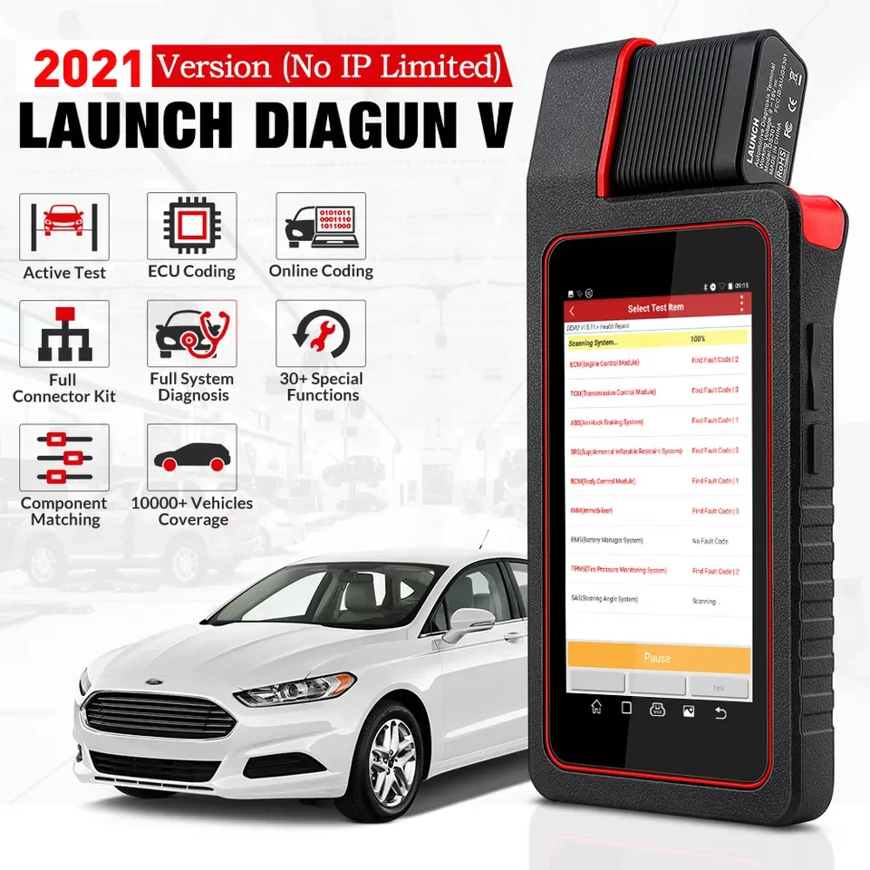Wholesale Launch X431 Diagun V BT Wifi OBD2 Scanner Oil Reset Car Diagnostic Tool Full System Automotive Scanner