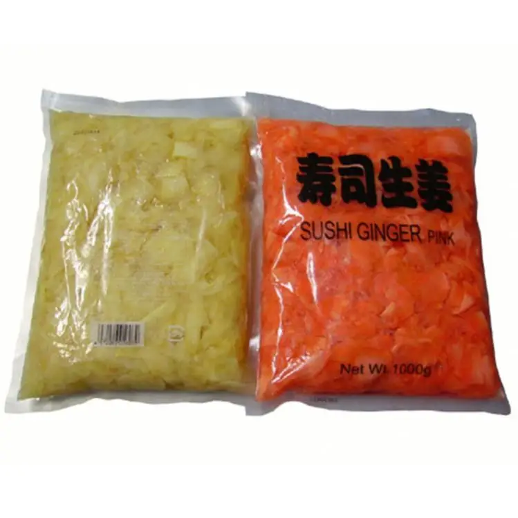 
2020 hot sale 1KG/BAG RUSSIAN RECIPE white ginger natural pickled ginger sushi 