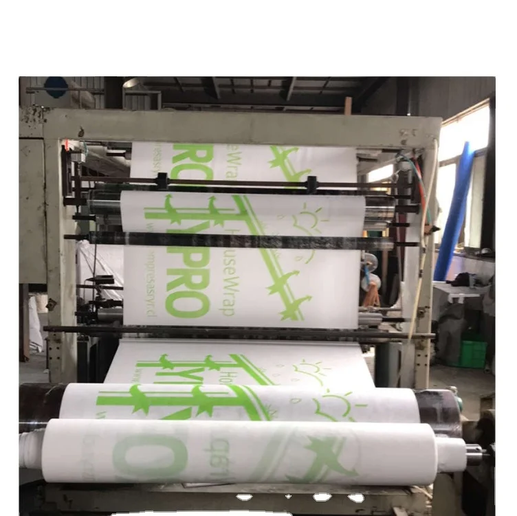 micro-porous watertight non-woven layered membrane as weather barrier