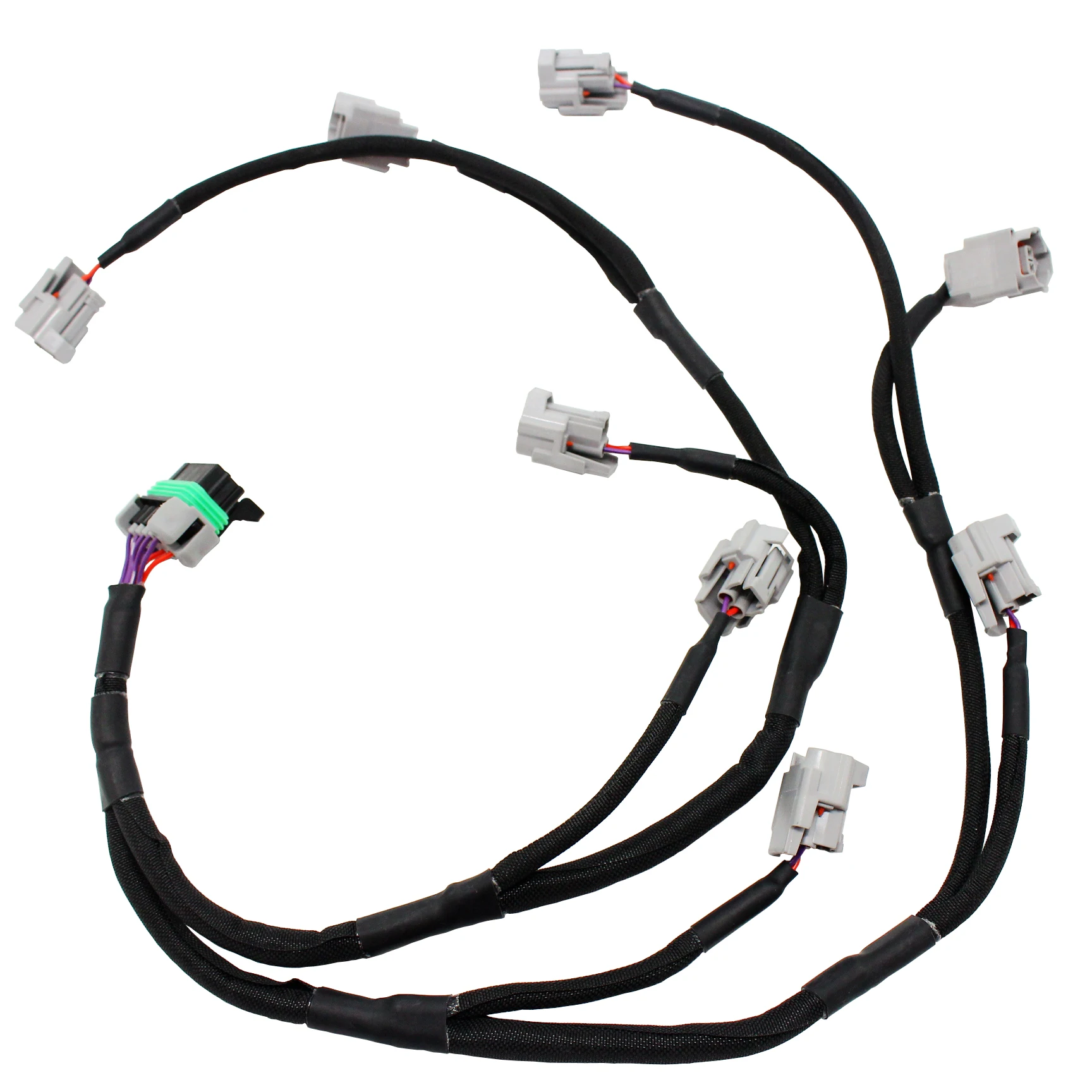 Control wire harness for electronic fuel injection system of automobile engine