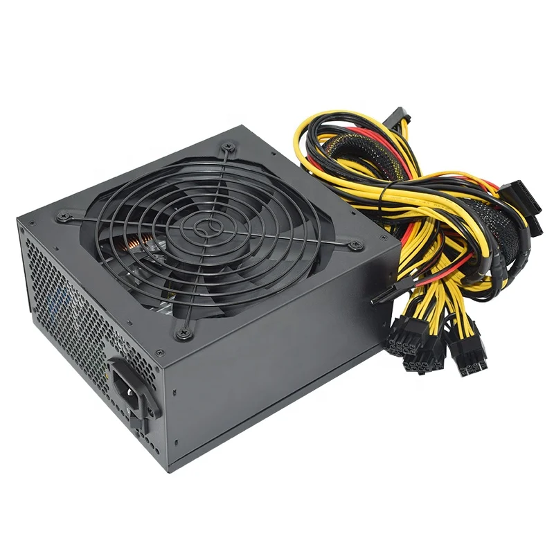 For Professional Machine ATX 2400w PSU Computer Server Power Supply Support 8 Graphics Cards 180-240V RU In Stock