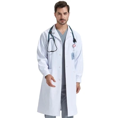 High End Doctor Lab Coat White Wholesale Hospital Medical Lab Coats for Female Doctors White Coat Lab