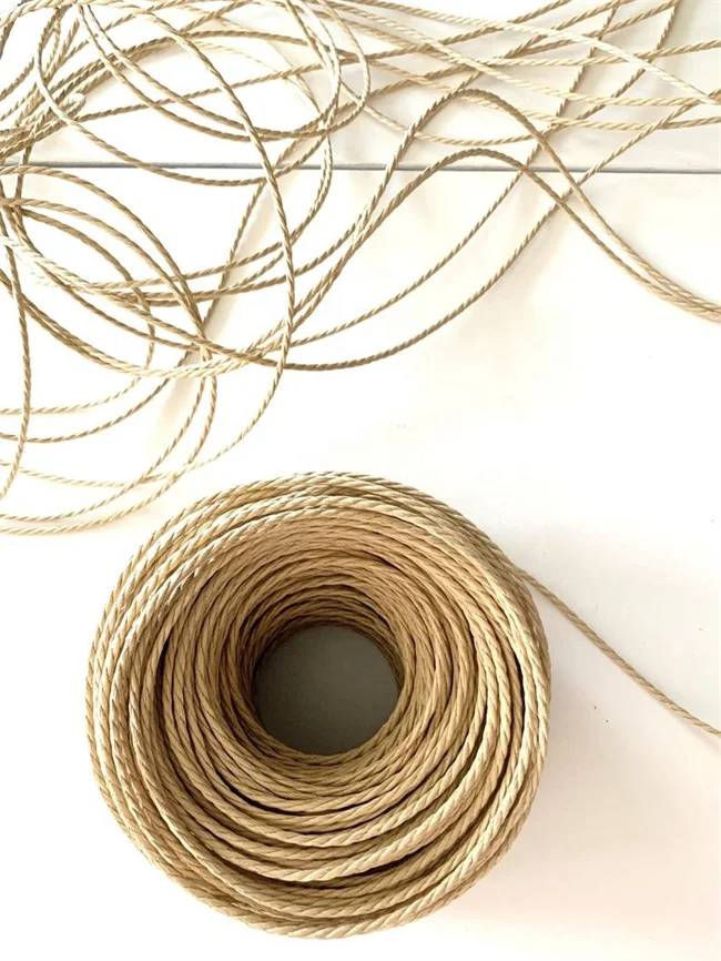 Kraft Rope Ropes 4mm Packaging Roll Danish Paper Cord Paper Cord For Chairs Furniture Rope