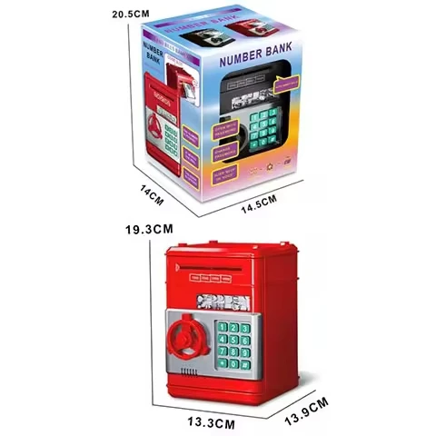 Child Puzzle Education Interactive Toys Safe B/O Electric Password Automatic Piggy Number Bank Toys Russian English for Kids