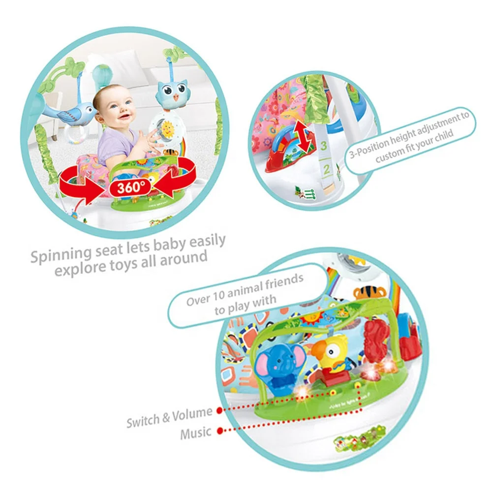 Similar To Fisher Price Rainforest Jumperoo Baby Jumper Activity Center With Lights And Music