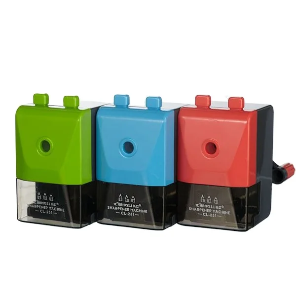 Customized  sharpener for pencilSchool office stationery  mechanical colored  manual plastic  pencil sharpener for studends kids