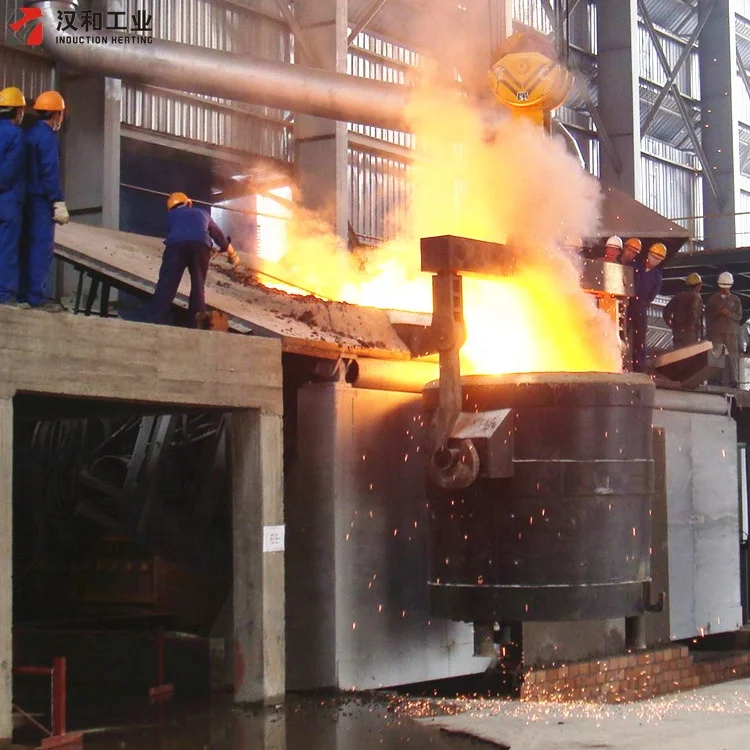 Aluminium melting furnace for metal alloy