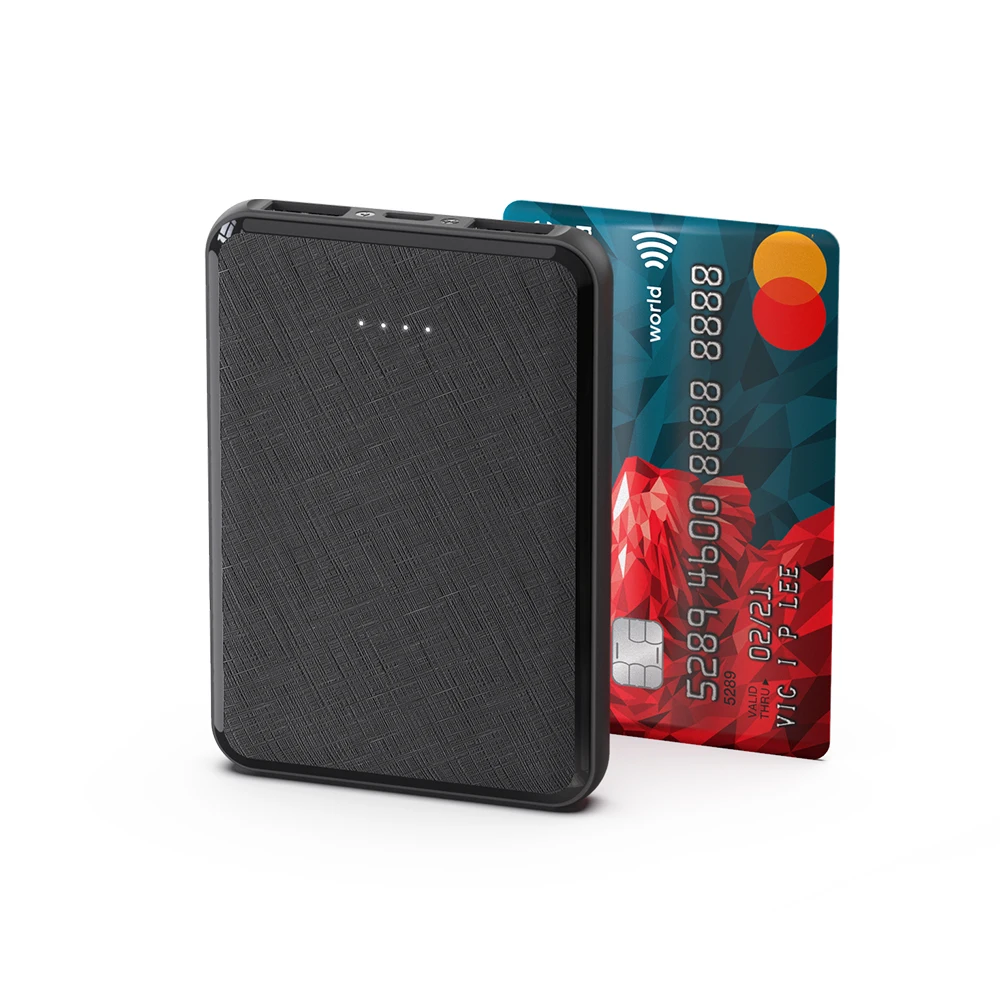 
Super Flat Portable Slim Pocket Small Size 5000 mAh Phone External Battery Charger 5000mAh Mini Power Bank 