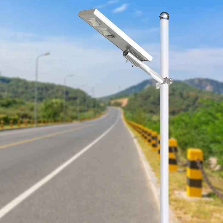 100W 200W Battery Power Panel Lights System Outdoor Dimmable Integrated Led Solar Street Light