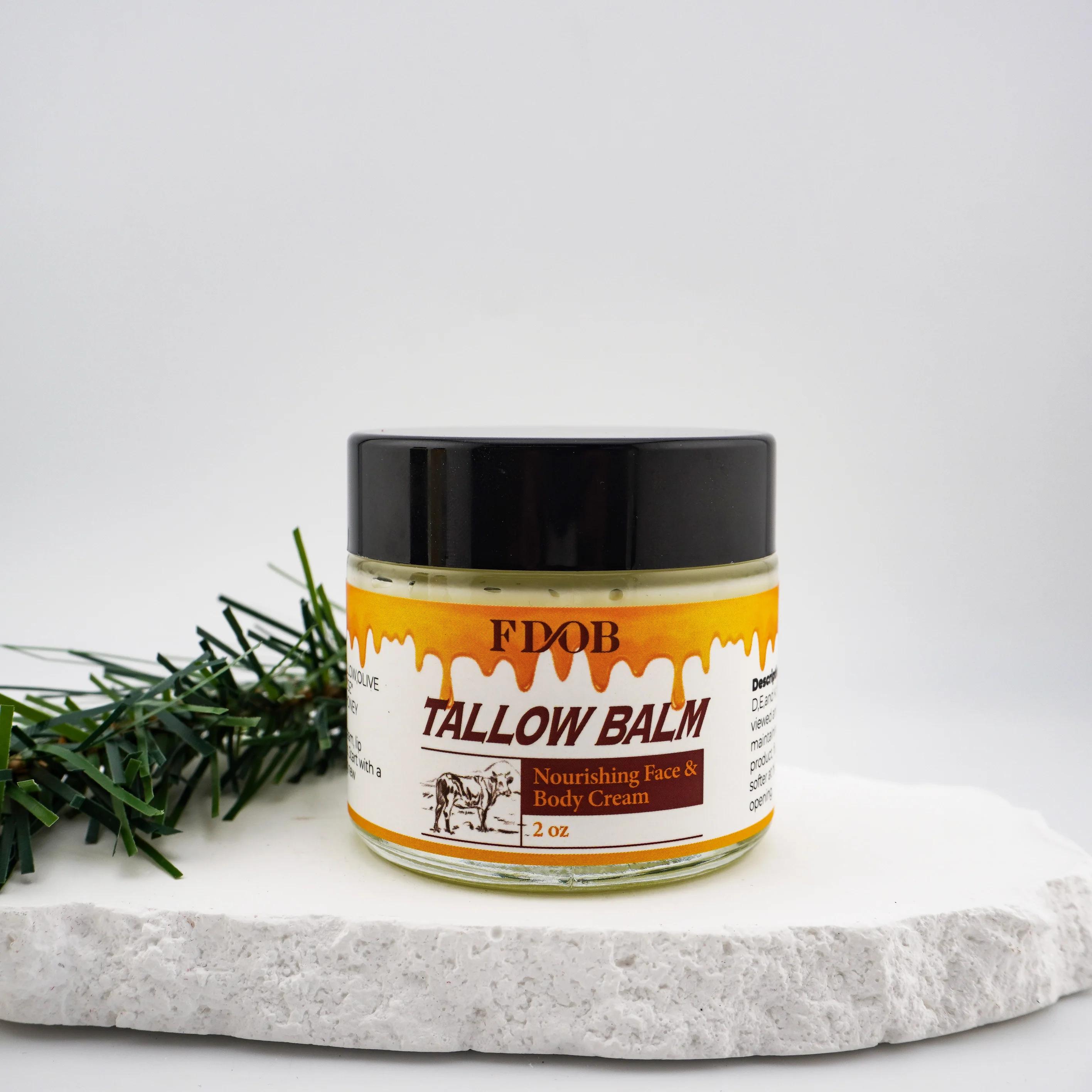 Natural Deep Soothing Moisturizing Sensitive Skin Care Diaper Rash Acne Dry Skin Whipped Beef Tallow Cream Blam