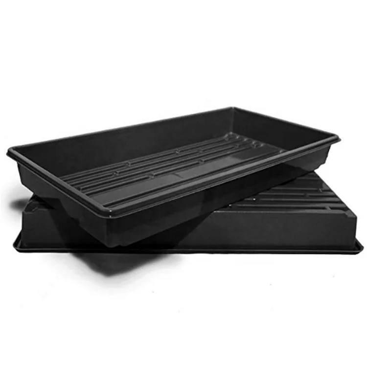 1020 flat large shallow hydroponic tray without holes for microgreens