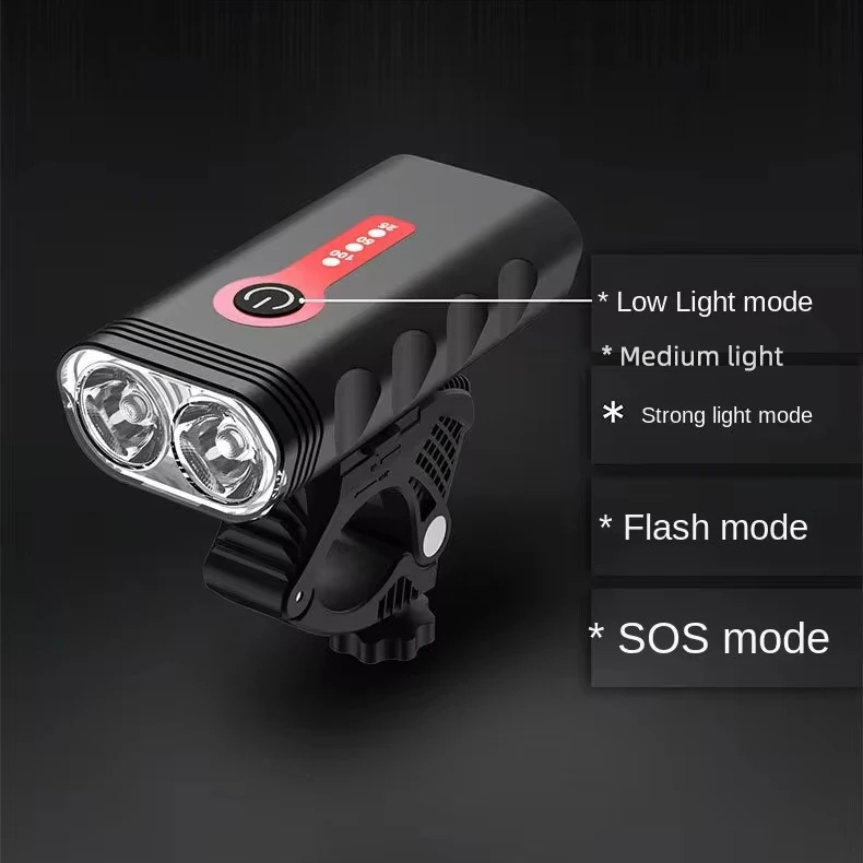 Super Bright Bicycle Light 1200LM LED Bike Light Set With USB Chargeable 18650 Battery Cycling Front Bicycle Light Usb
