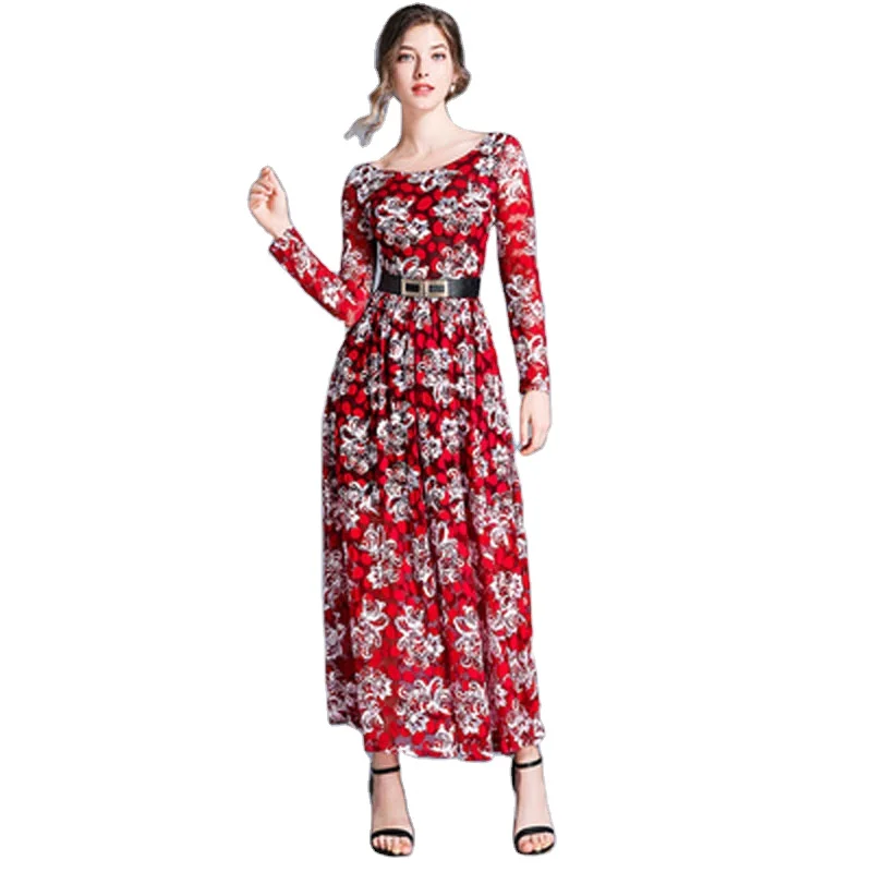 YSQ830468 # Новая Европейская станция женское Новое Европейское кружевное платье