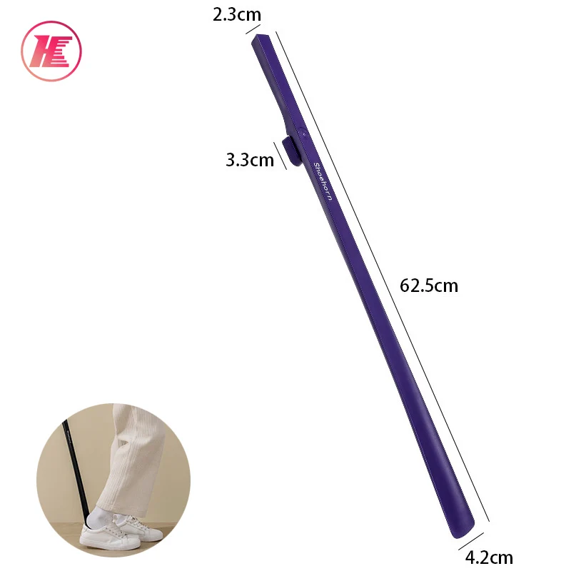 Colorful Round Head Long Shoehorn,Men Women Shoe Lifter Help Wear Shoes/boots Plastic Shoe Horn