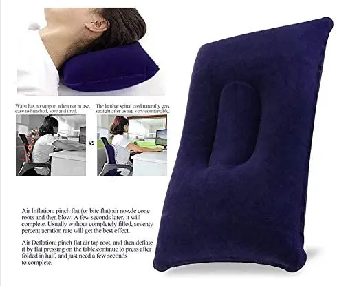 automatic inflatable pillow/ travel pillow /bone shape neck pillow