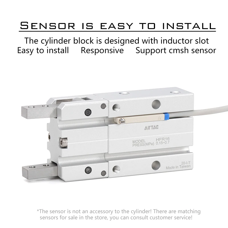 AIRTAC HFR10 16 20 25 32    180 degree open and close finger cylinder compact pneumatic air cylinders pneumatic double acting
