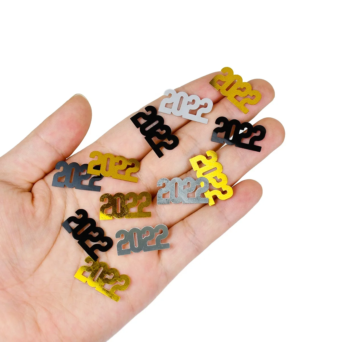2022 New Product Gold Silver And Black Mix Match Confetti Birthday Party Supplies Wedding Decorations Halloween Decoration