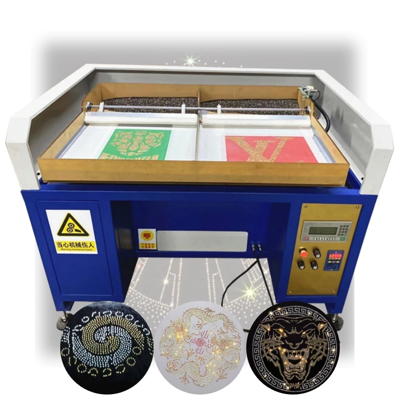 Automatic Rhinestone Hotfix Machine Rhinestone Shaking Machine Rhinestone Brush Machine for Cloth