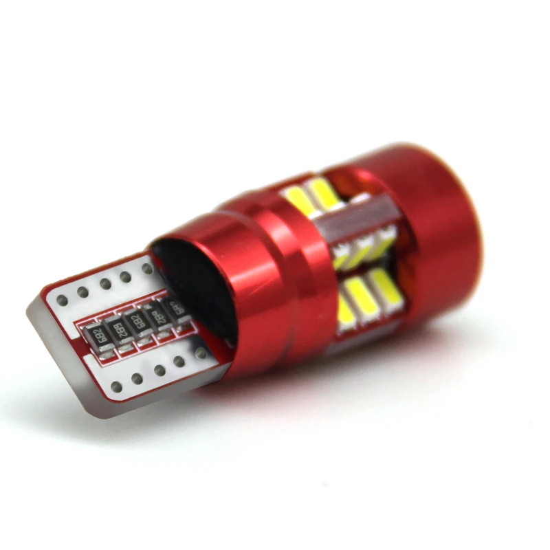 Hot sale LED T10  27smd 3014 t10 canbus red pcb super brightness led car interior light