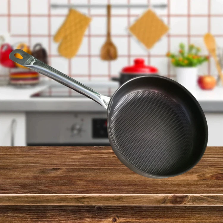 Frying Pan Cookware Set Saute Pan Non Stick Stainless Steel Steak Skillet Wok Fry Pan