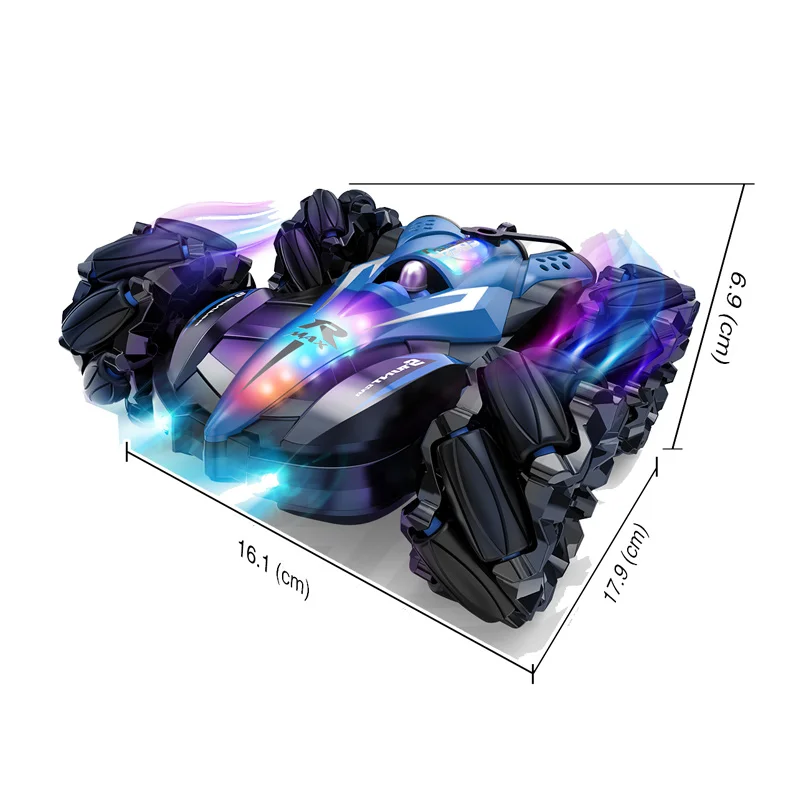 Двухсторонний внедорожник с двойным пультом дистанционного управления 2 4G автомобиль наземный грузовик 360 градусов дистанционное управление амфибия для детей