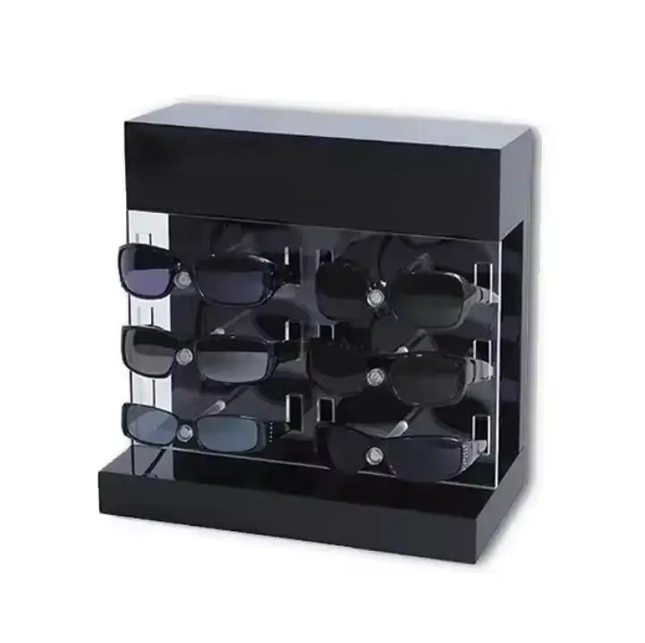 Wholesale Customized acrylic sunglasses floor cabinet eyeglasses display showcase
