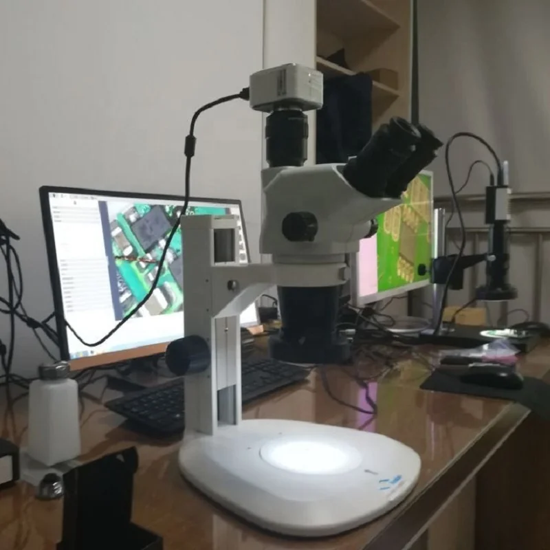BD-60T 8X-50X binocular trinocular stereo microscope dissecting microscope with bottom illumination
