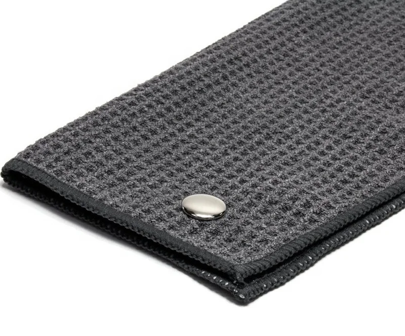 Custom Personalized Printed Cotton Material Quick Drying Golf Towel With Grommet And Golf Brush Set Blank Printing Golf Towels