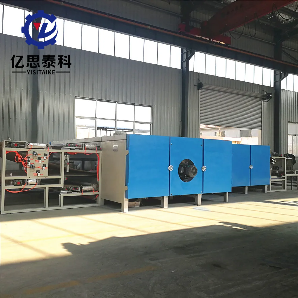 New thermal bonding oven for nowoven making machines