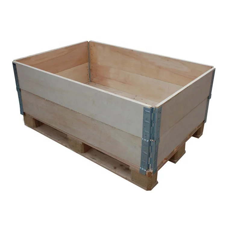 Custom Collapsible Plywood Box Foldable Wooden Plywood Box For Shipping