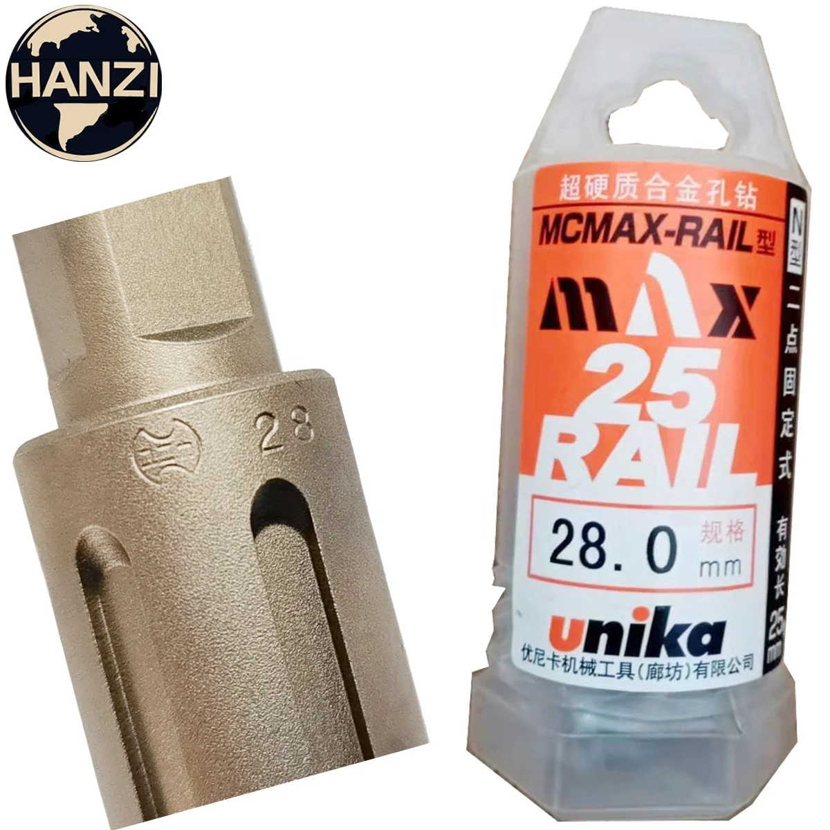 TCT Rail Cutter 28x25mm MCMax Rail by UNIKA