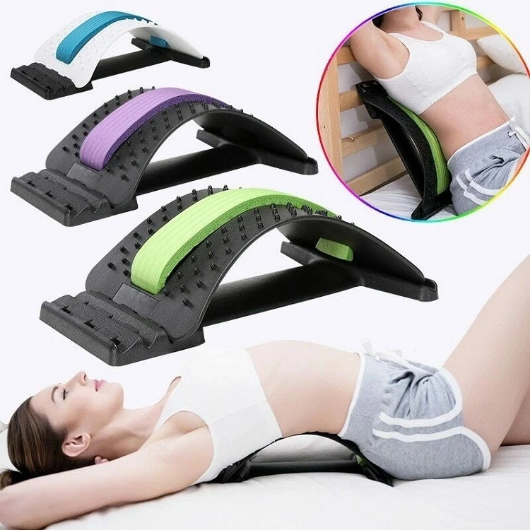 
New Adjustable Spine Pain Relief Magnetic Orthopedic Lumbar Support Back Massage Stretcher 