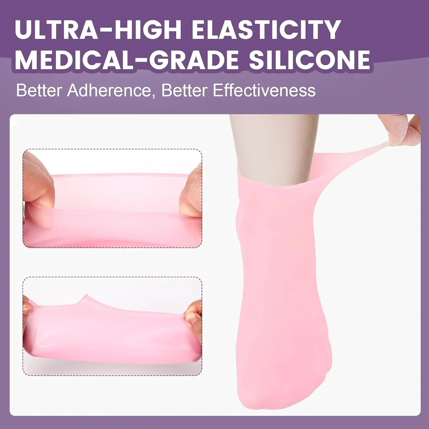 Foot Care Silicone Moisturizing Socks Spa Gel Socks Silicone Gel Socks