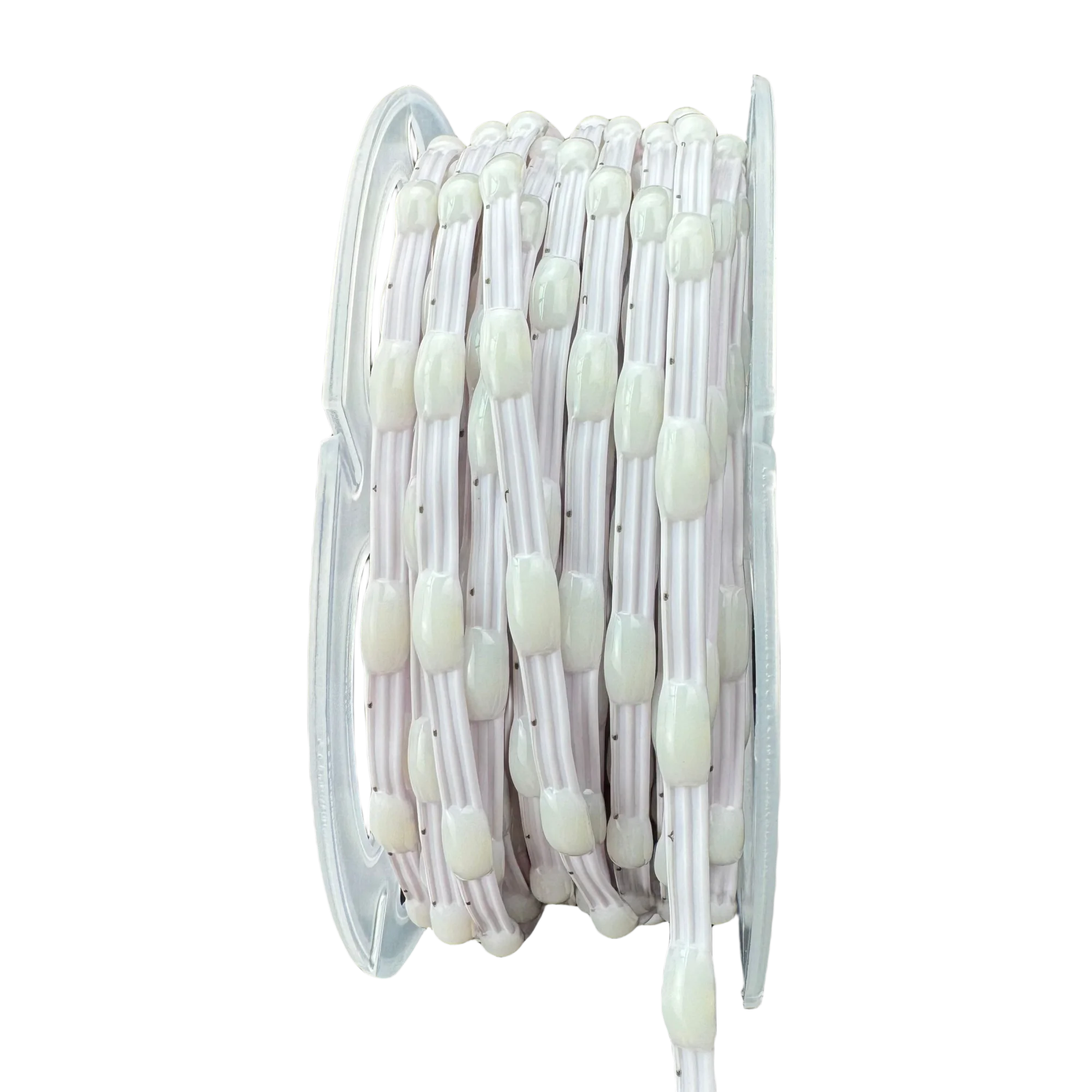 DC12V 1000ct Pixels 25mm/50mm Pitch WS2811 LED Pebble Seed Pixel String Light RGB Addressable Full Color IP67 White Wire