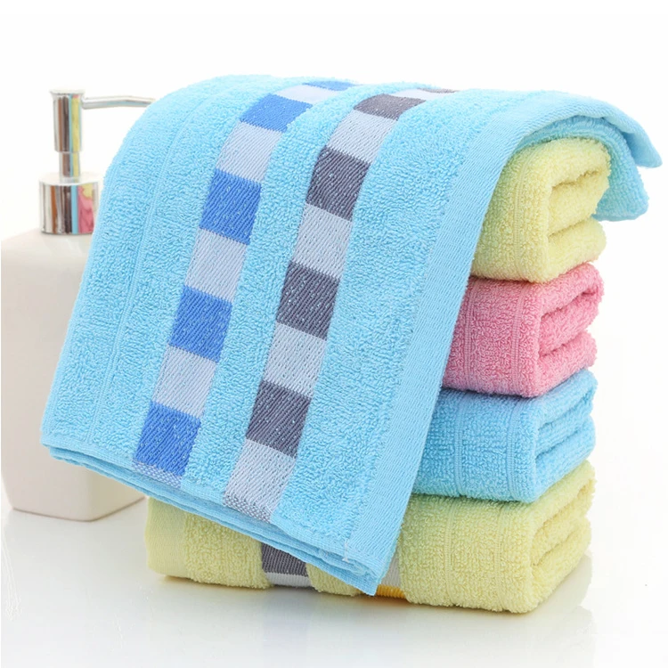 wholesale cheap 100% cotton pool towels soft absorption spa face towels thin jacquard weave hand towel