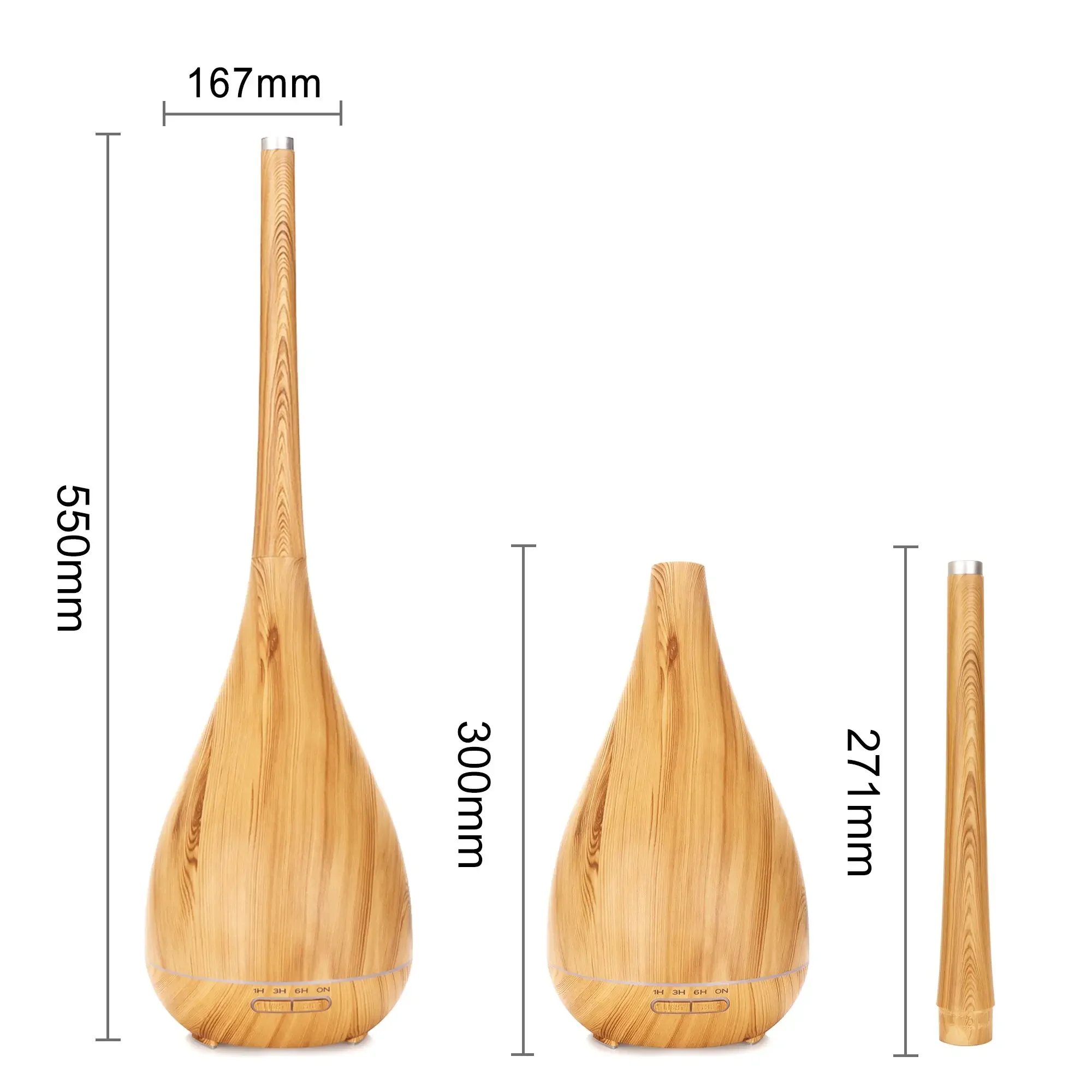 Customizable 400ML Aroma Diffuser  Air Humidifier Household Commercial use Essential Oil Desktop LED Light