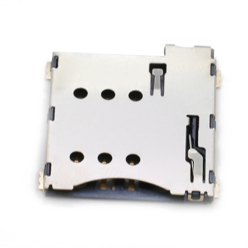 6-контактный разъем Micro sim-карты 6 + 1P CD pin Micro sim push-разъем для телефона SIM-держатель SMT PCB (102032582)