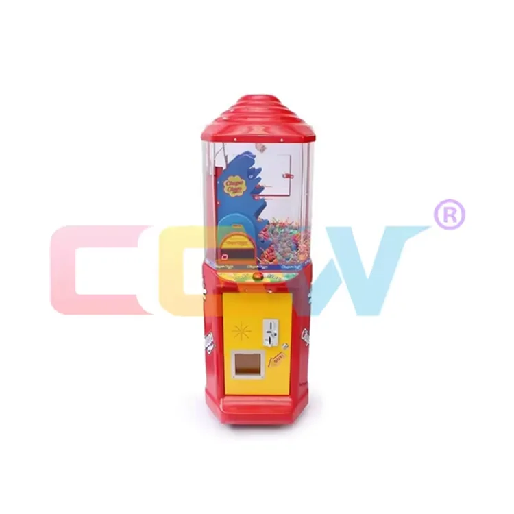 CGW Lollipop Coin Game Coin Operated Kids Play Lollipop Gift Vending Catch Candy Game Machine